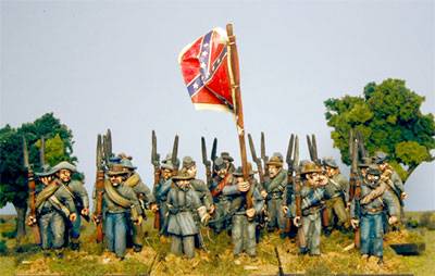 Second Edition Confederate Infantry Marching Shoulder Arms